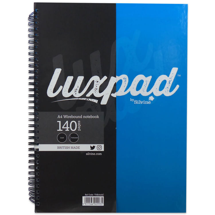 Picture of 9935-A4 Hardback Luxpad Silvine Notebook